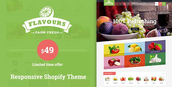 Flavours - Organic Responsive Shopify Theme - Shopping Shopify TFx Yuuto Murphy