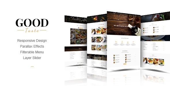 GoodTaste | Creative Restaurant Template - Food Retail TFx Esmond Archie