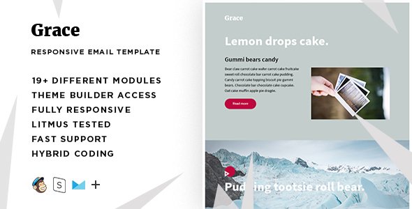 Grace – Responsive Email + StampReady Builder TFx Hunter Ainsley