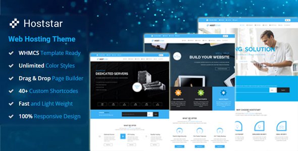HostStar - Web Hosting and Corporate Business WordPress Theme - Hosting Technology TFx Kurtis Perry