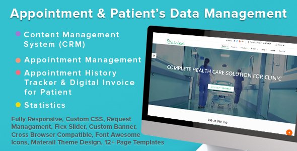 Klinikal - Appointment & Patient Data Management Responsive Web Application - Health & Beauty Retail TFx Adam Lorn