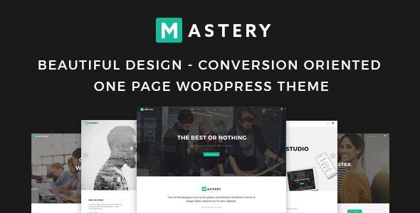 Mastery One Page - Creative WordPress Theme Builder TFx Agus Cahya