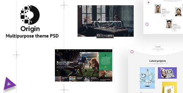 Origin - Minimal and Creative for Multipurpose Psd Template - Creative PSD Templates TFx Merton Dennis