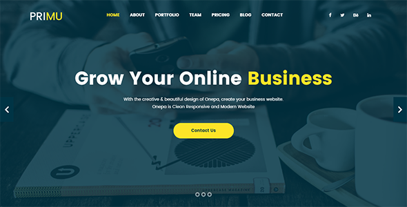 Primu | Ultimate Business Template - Business Corporate TFx Piers Ryouichi