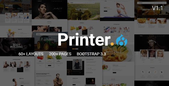 Printer - Responsive Multi-Purpose Drupal 8 Theme - Corporate Drupal TFx Diocletian Adam