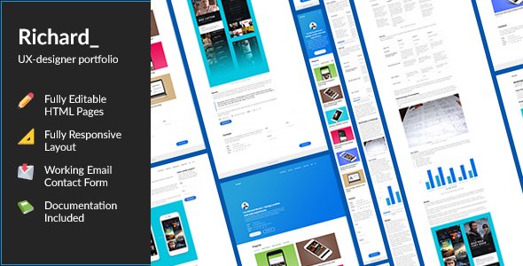Richard — UX Designer ResumePortfolio HTML Template - Portfolio Creative TFx Malcom Ari