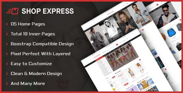 Shop Express PSD Template TFx PSDTemplates Yuudai Carlisle