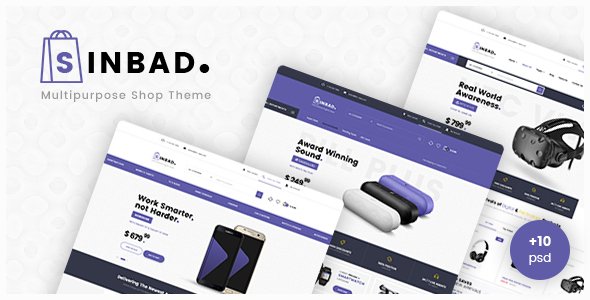 Sinbad - Electronics eCommerce PSD Template - Retail PSD Templates TFx Percival Warwick