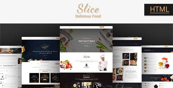 Slice Restaurant - Responsive Bootstrap Template - Food Retail TFx Gore Micheal