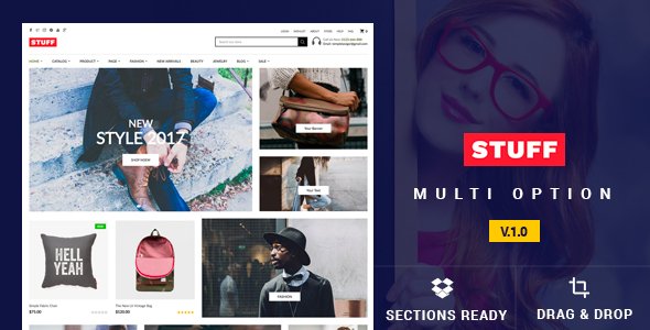 Stuff - Responsive Shopify Theme - Shopify eCommerce TFx Den Mason