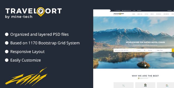 Travelport Property Booking PSD Template - Travel Retail TFx Jerry Philip