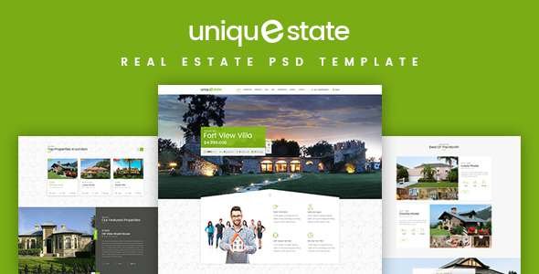 Unique - Real Estate Landing Page PSD TFx Thorley Nash