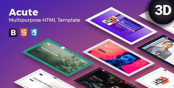 Acute Multipurpose HTML Template - Specialty Pages Site Templates TFx Surya Maria