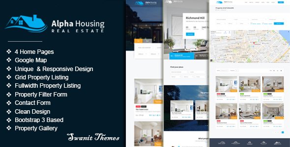 Alpha Housing - Real Estate Multipurpose Template - Business Corporate TFx Lake Terrell