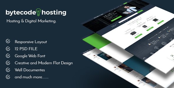 Bytecode Hosting-PSD Template - Hosting Technology TFx Camron Hasdrubal