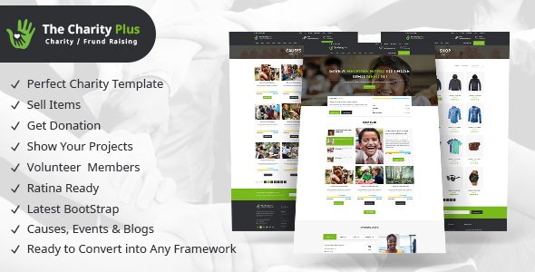 Charity - The Charity Plus HTML Template - Charity Nonprofit TFx Osborne Xerxes