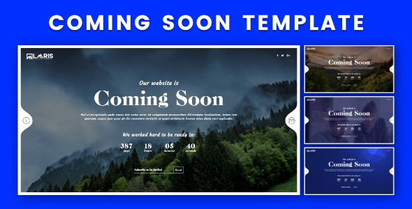 Coming Soon HTML Template - Under Construction Specialty Pages TFx Caedmon Austin