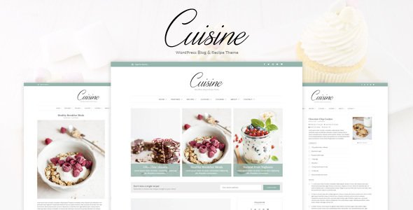 Cuisine - WordPress Blog & Recipe Theme - Blog / Magazine WordPress TFx Gabby Vergil