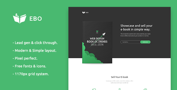 Ebo - Ebook Responsive Muse Template - Landing Muse Templates TFx Sid Claude