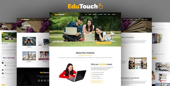 EduTouch - Education Responsive Template - Nonprofit Site Templates TFx Sidney Brad