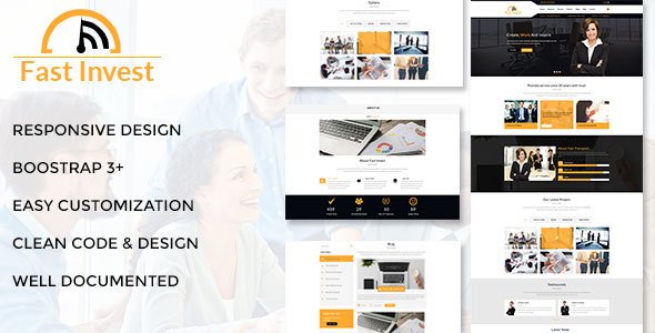 Fast Invest Multipurpose Business Template - Business Corporate TFx Harmon Jack