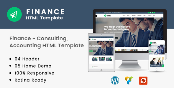 Finance - Consulting, Accounting HTML Template - Business Corporate TFx Shouhei Peyton