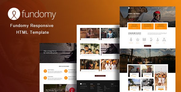 Fundomy - Charity/Nonprofit/NGO/Fundraising HTML Template - Charity Nonprofit TFx Kerr Shaquille