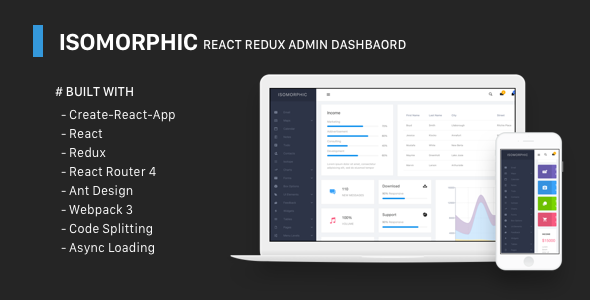 Isomorphic - React Redux Admin Dashboard - Admin Templates Site Templates TFx Godfrey Elmo