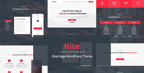 Kite - Responsive One Page Multipurpose WordPress Theme - Business Corporate TFx Mort Sora