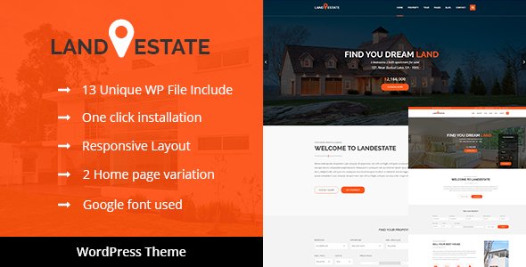 Land Estate - Real Estate/Single Property WordPress Theme - Real Estate WordPress TFx Lucius Raine