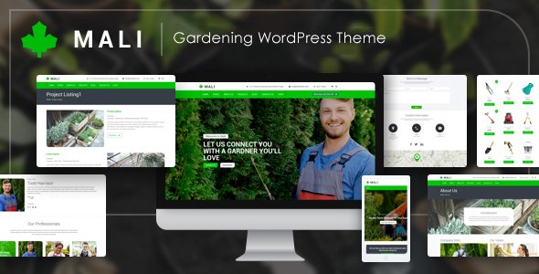Mali - Gardening WordPress Theme - Business Corporate TFx Riley Joey