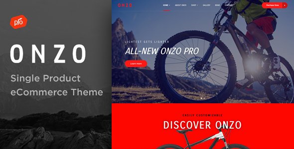 Onzo - Single Product & Bike Shop eCommerce Theme - WooCommerce eCommerce TFx Randolph Merrill