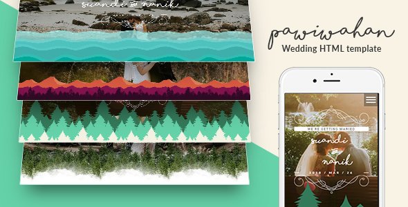 Pawiwahan - Wedding HTML Template - Wedding Site Templates TFx Mason Brion
