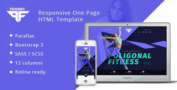 PolygonFit - Responsive HTML5 Sport Template - Health & Beauty Retail TFx Sheldon Linford