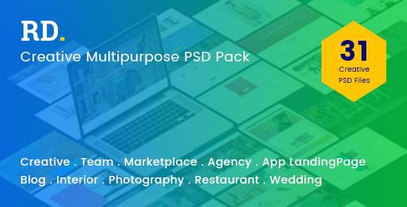 RD Multipurpose PSD Template - Corporate PSD Templates TFx Mike Anderson