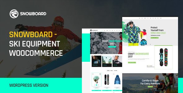 Snowboard - Ski Equipment WooCommerce WordPress Theme - WooCommerce eCommerce TFx Hiroshi Ariel