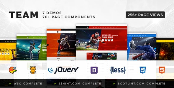 Team - Soccer, Football, Hockey, Basketball | eSport & Gaming | Sport Club HTML Template - Entertainment Site Templates TFx Joseph Tate