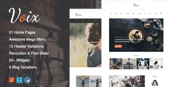 Voix - Personal Blogging WordPress Theme for Storytellers - Blog / Magazine WordPress TFx Kermit Deryck