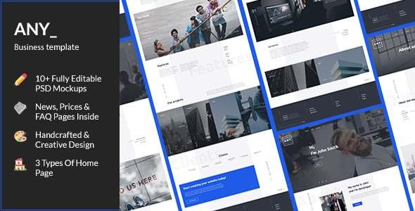 ANY — Creative Business PSD Template - Business Corporate TFx Driscoll Jeremy