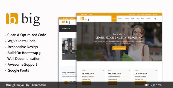 BIG || Multipurpose HTML Template - Corporate Site Templates TFx Jiro Pete