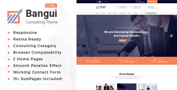 Bangui - Business Consulting and Professional Services HTML Template - Business Corporate TFx Gurgen Gideon