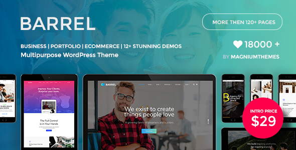 Barrel - Creative Responsive Multi-Purpose WordPress Theme - Business Corporate TFx Davy Thaddeus