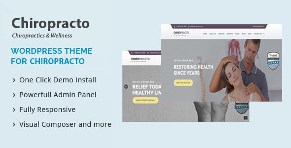 Chiropracto - Physical Therapy WordPress Theme - Health & Beauty Retail TFx Slamet Jeremy