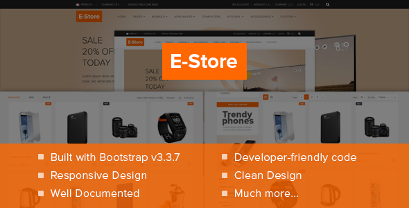 E-Store Responsive Electronics Template - Electronics Technology TFx Kodey Cahaya