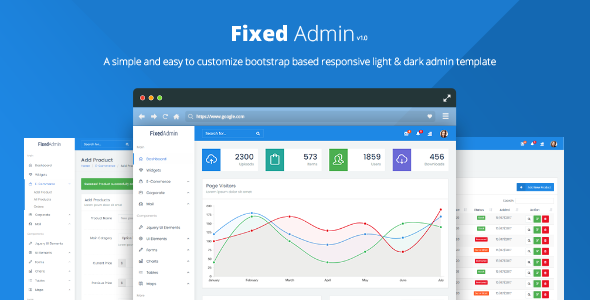 Fixed Admin - Bootstrap  Admin Dashboard Template - Admin Templates Site Templates TFx Ozzy German