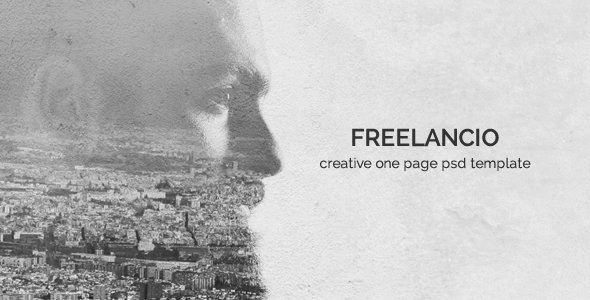 Freelancio - Creative One Page PSD Template - Creative PSD Templates TFx Constant Benji