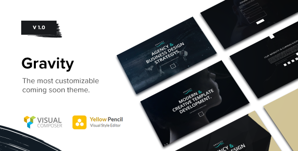 Gravity // Multi-Purpose Coming Soon Theme - Creative WordPress TFx Wynne Mattie