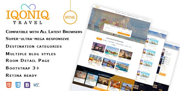 Iqoniq Travel - Nonprofit Site Templates TFx Merv Carey