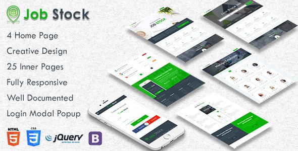 Job Stock - Job Board Template - Business Corporate TFx Blaine Aiden