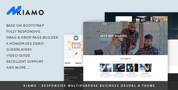 Kiamo - Responsive Business Service Drupal 8 Theme - Business Corporate TFx Abdul Marion